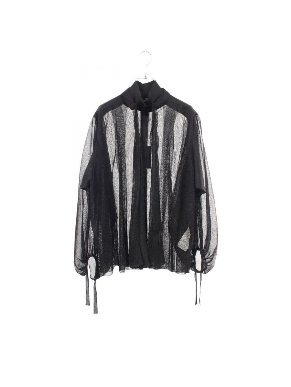 Louis Vuitton Blouse Sheer Mesh with Tie